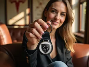 Peugeot Sicherheits Schlüsselanhänger Hochwertig Metall Stil